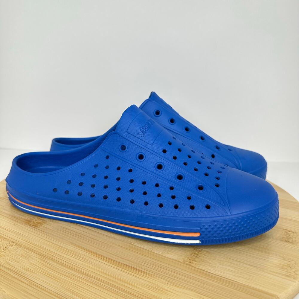 Sagauro Blue Slip On Clogs Garden Water Shoes Womens Size EU 40 US 9.5